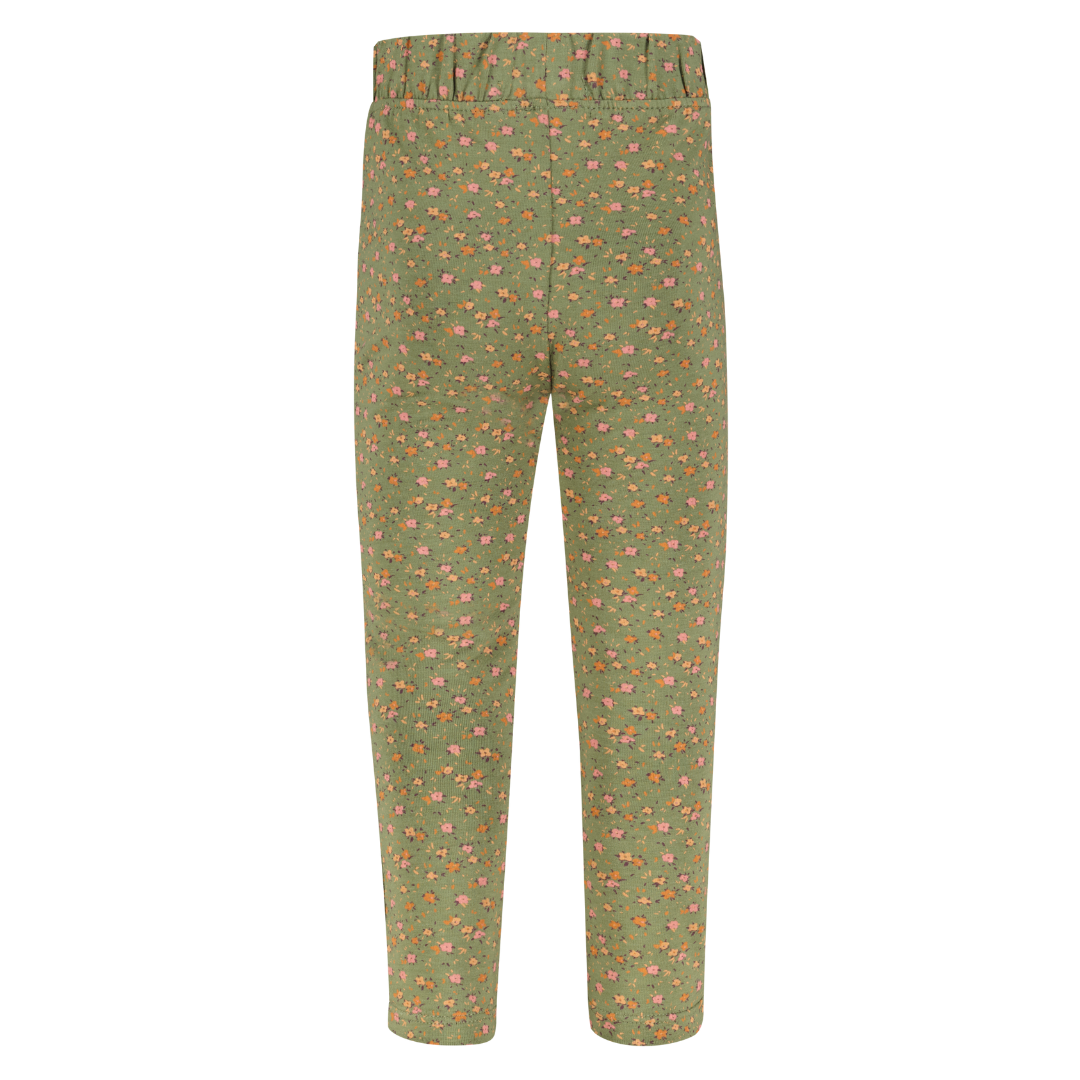 4president broek Dione loden green flower achterkant