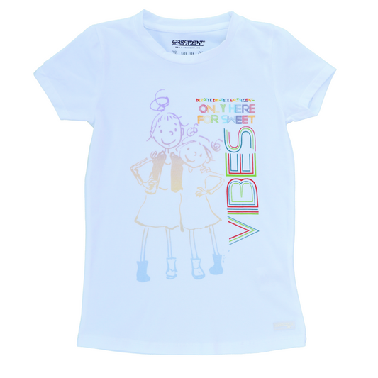 4president magisch UV Shirt - de zoete zusjes Janna wit