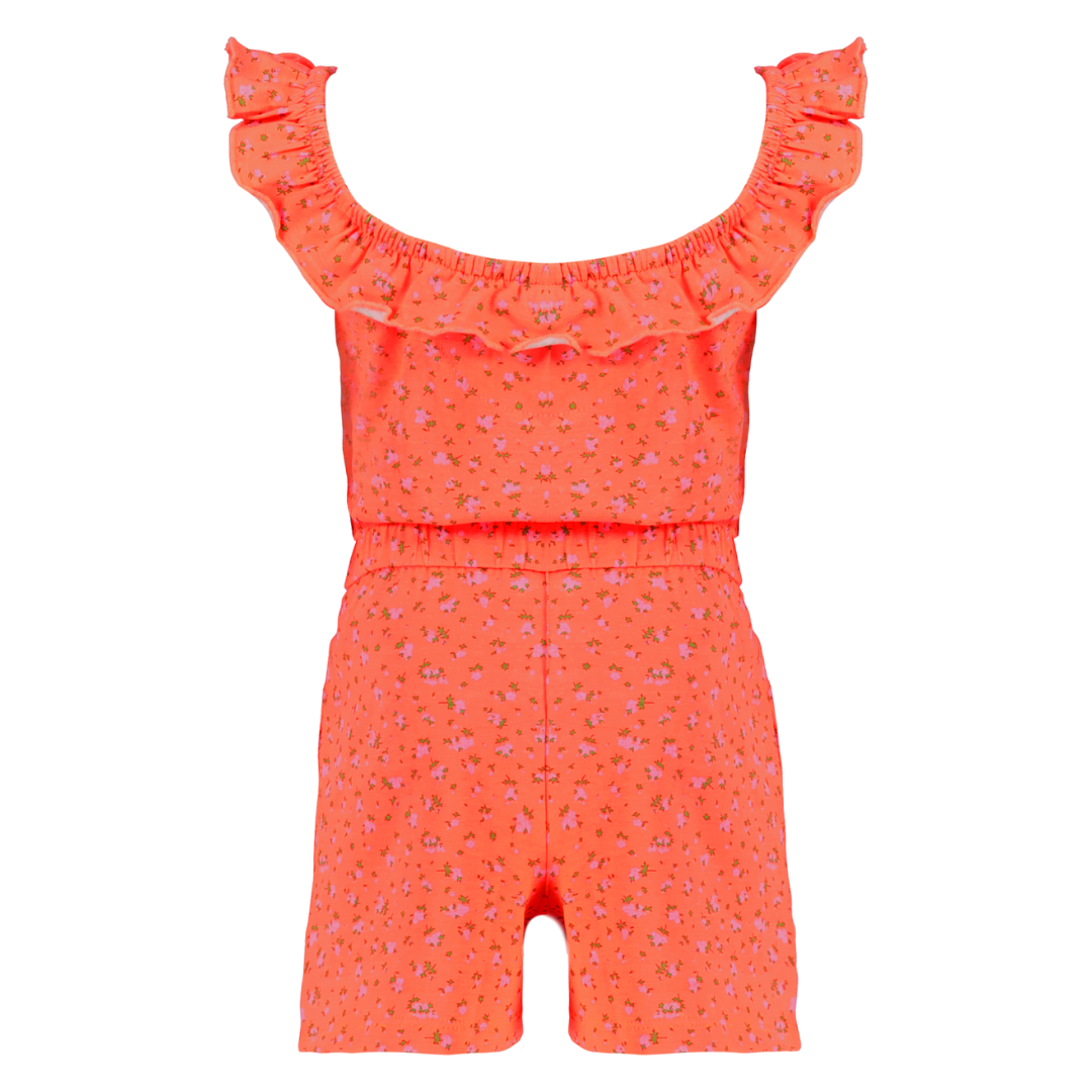 4president jumpsuit lia coral flower achterkant