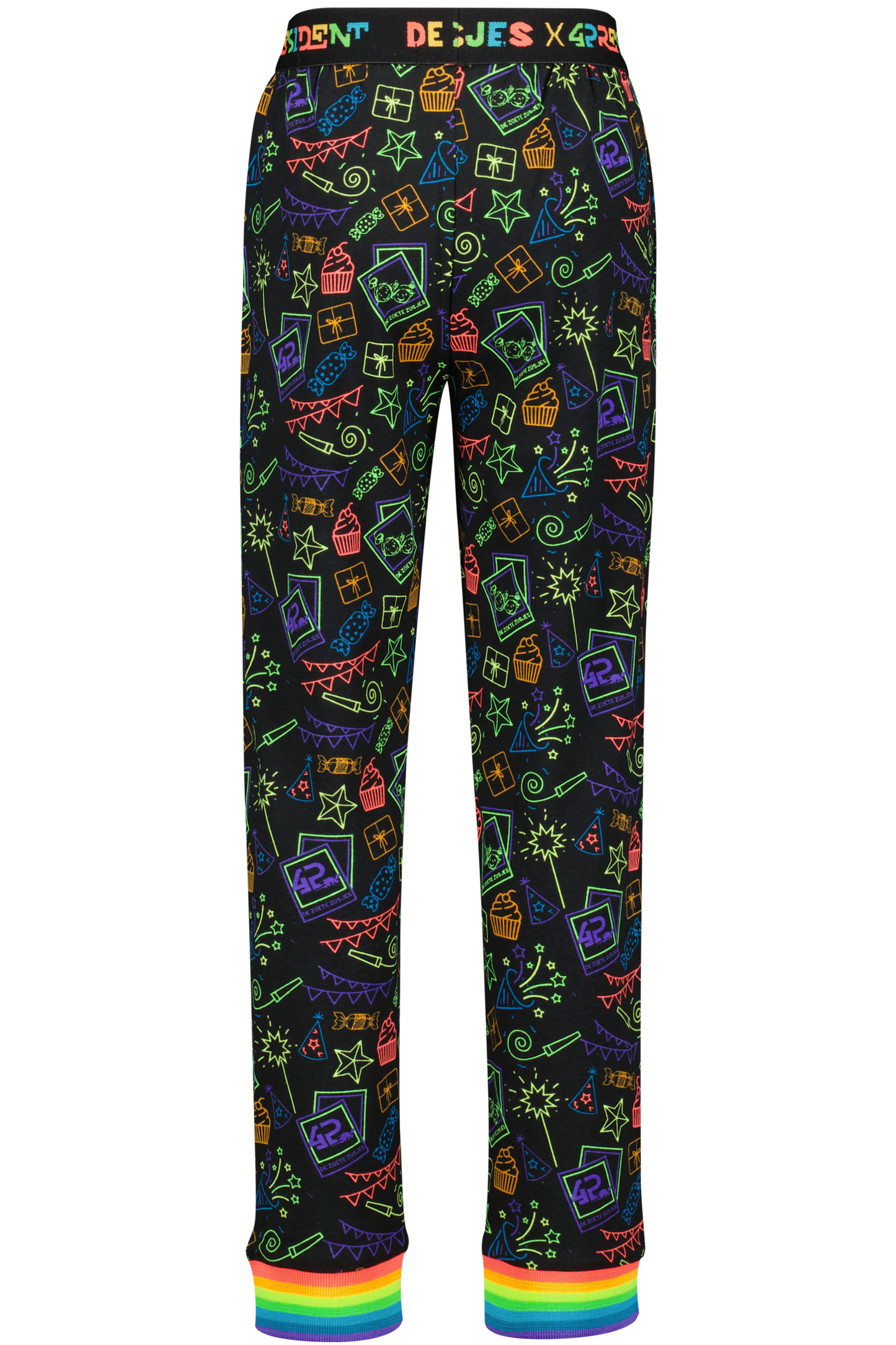 4PRESIDENT X De zoete zusjes Pyjama Jackie broek achterkant