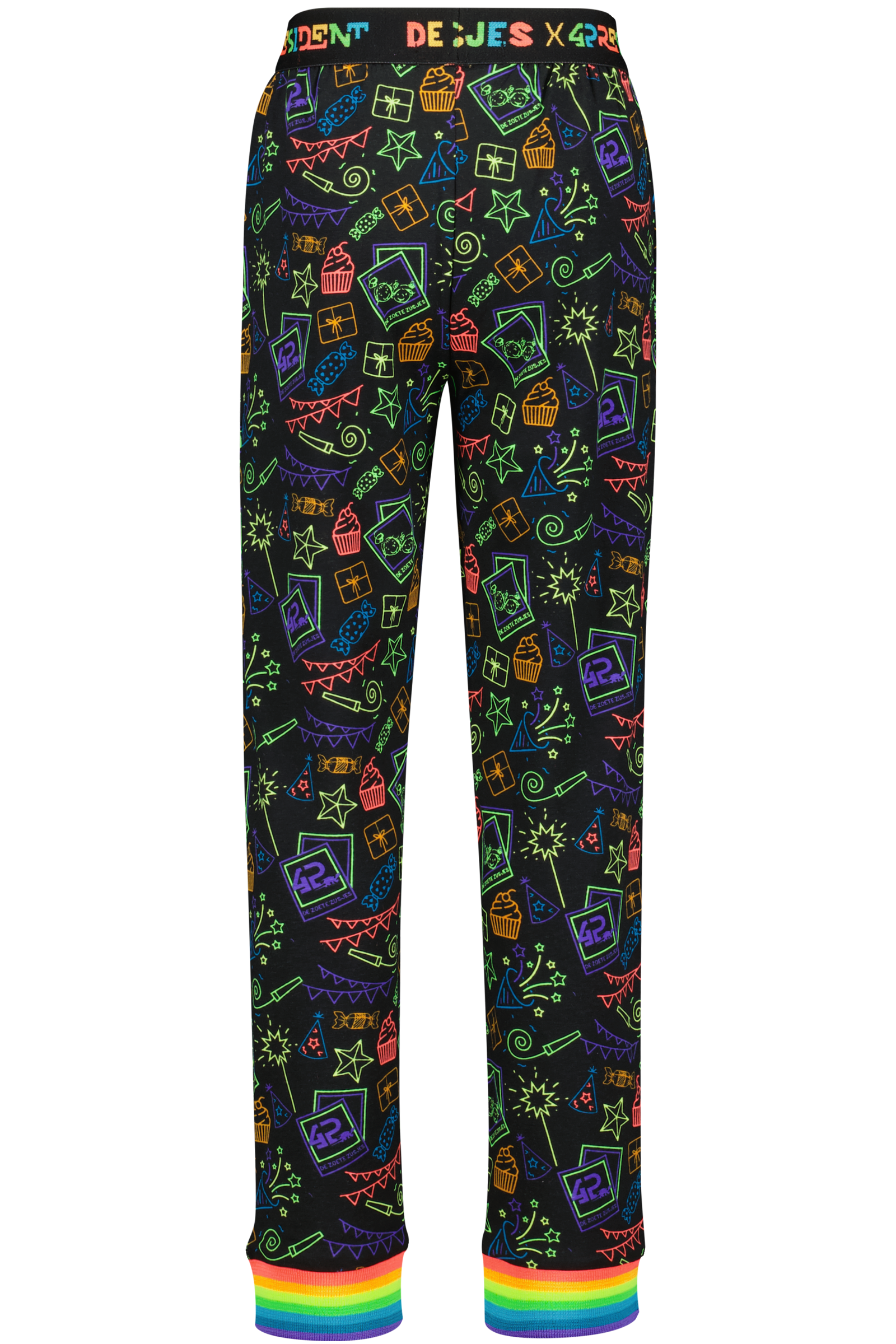 4PRESIDENT X De zoete zusjes Pyjama Jackie broek achterkant