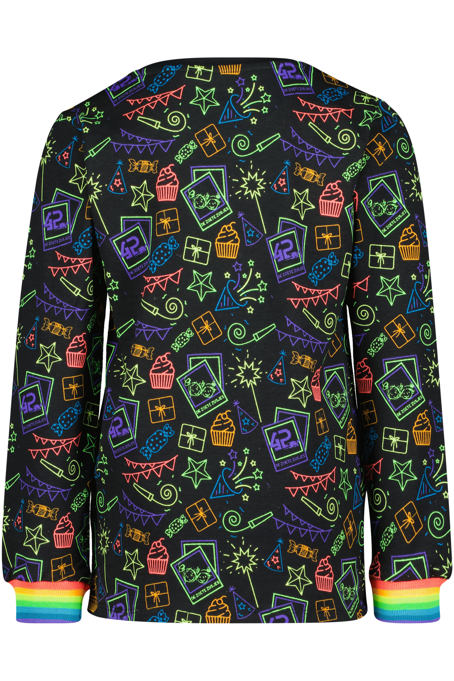 4PRESIDENT X De zoete zusjes Pyjama Jackie shirt achterkant