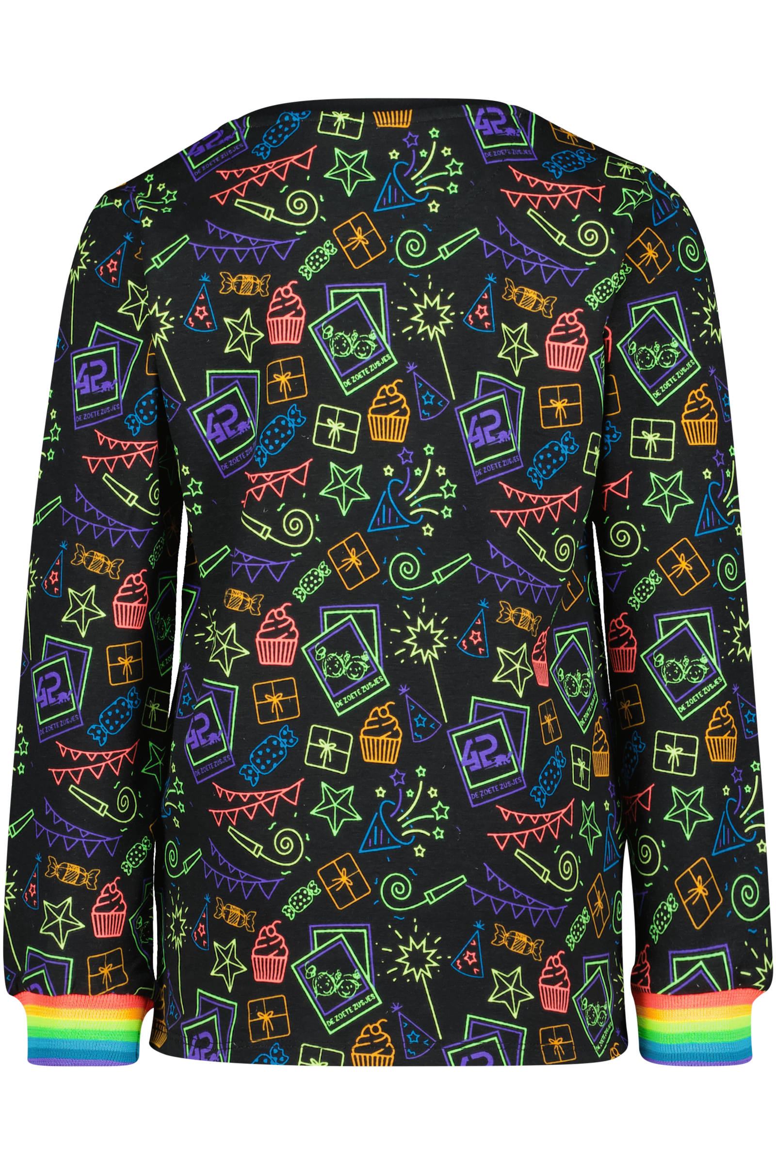 4PRESIDENT X De zoete zusjes Pyjama Jackie shirt achterkant
