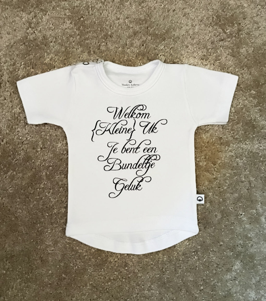 Custom made T-shirt - Bundeltje geluk