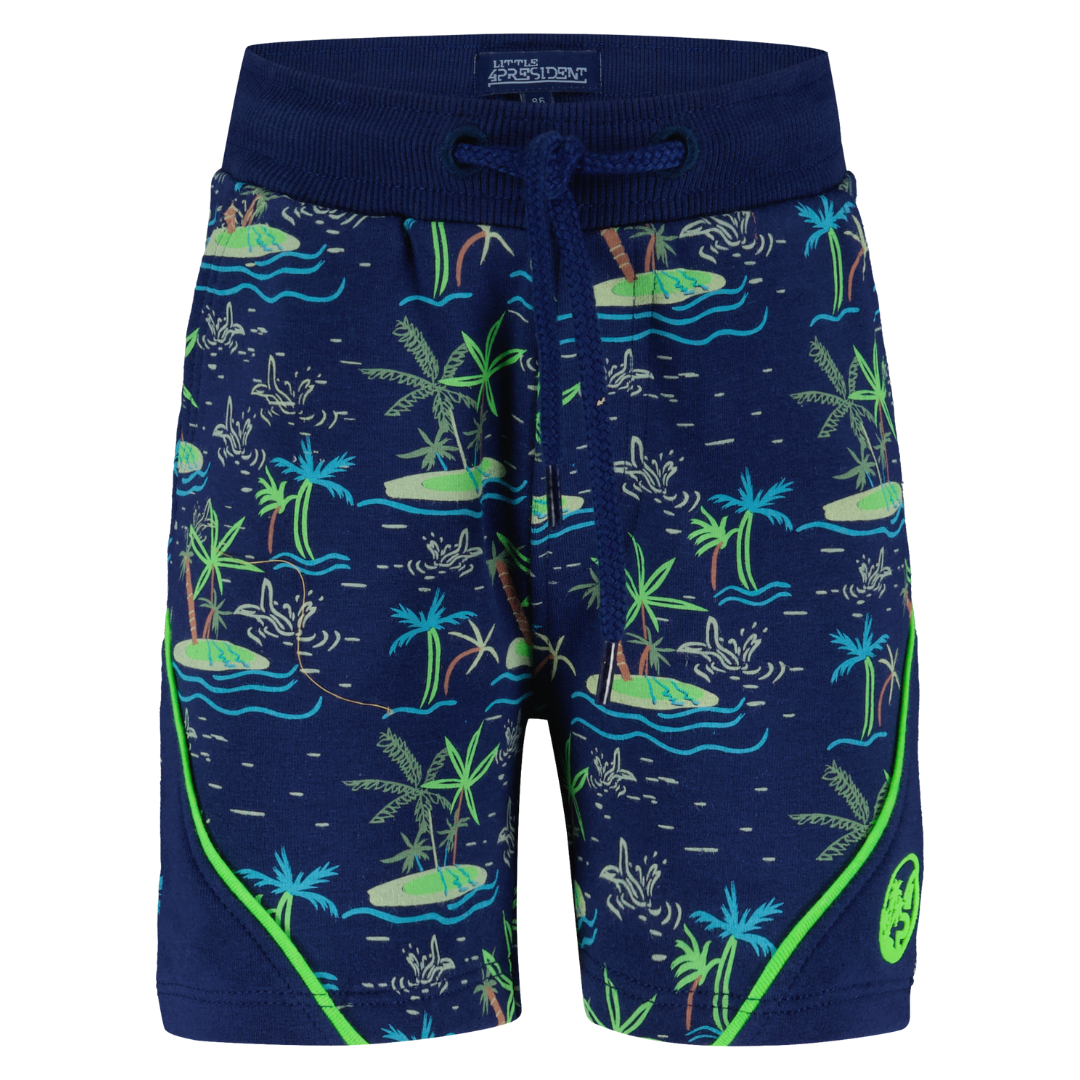 4President - Short Camilo wave blauw