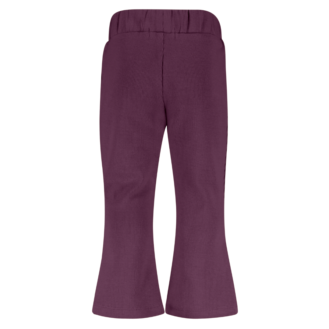 4president Flare broek Diede plum perfect achterkant