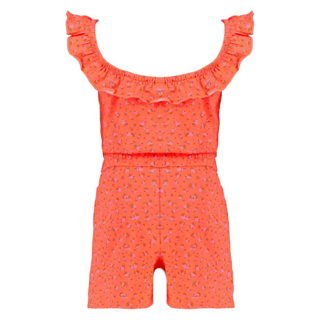 4president jumpsuit lia coral flower achterkant 