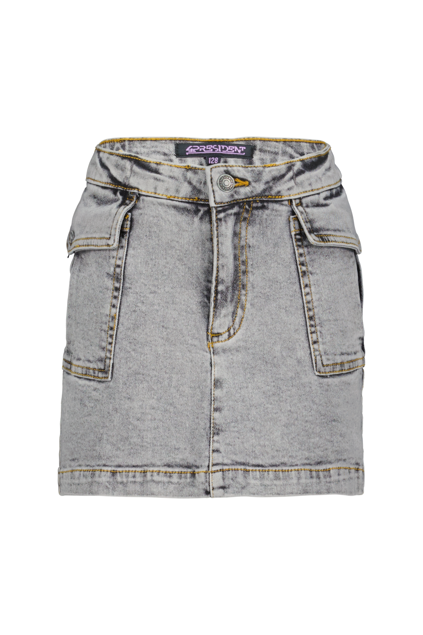 4president - Spijker rok Mitty Grey wash meisje
