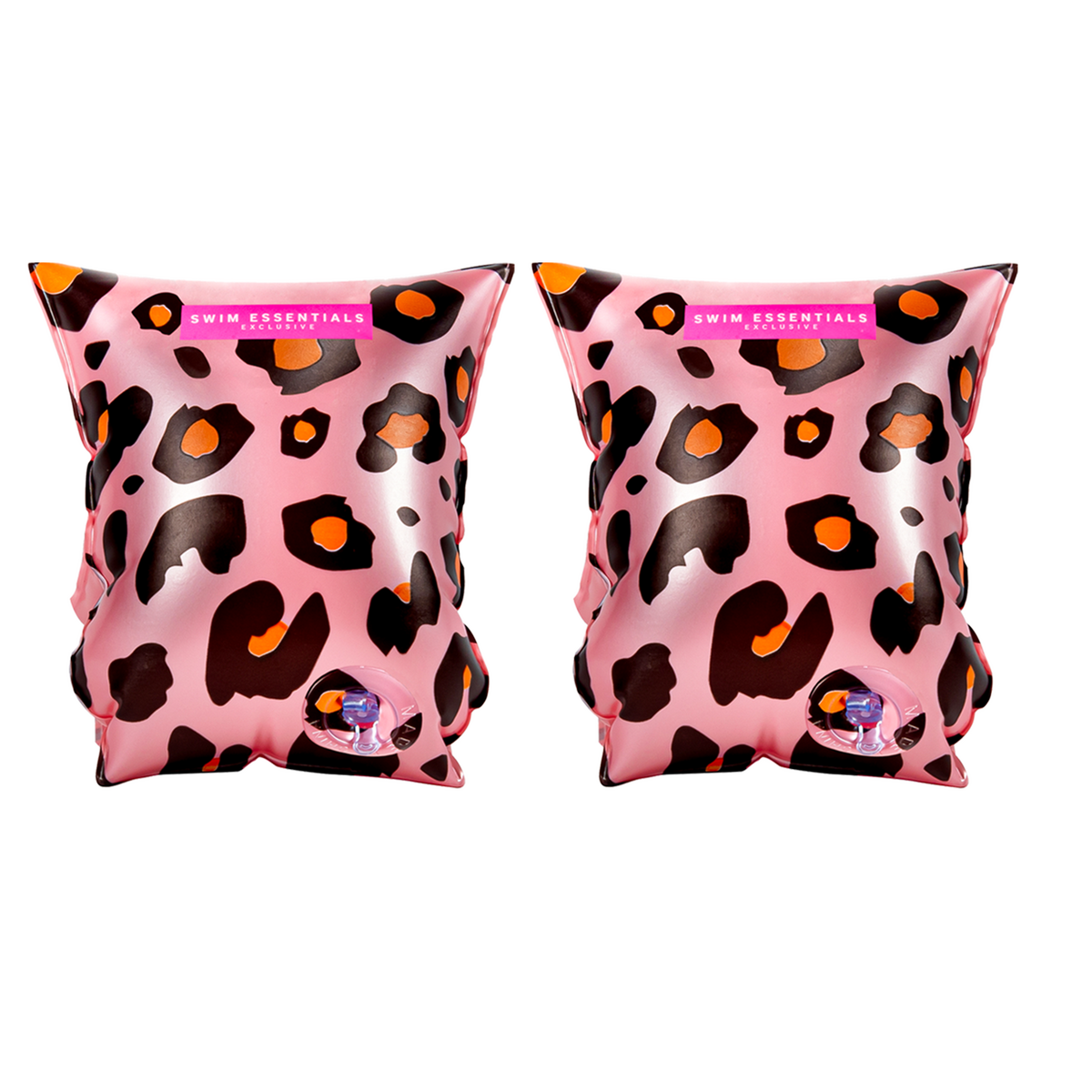 Swim Essentials - Rosé gouden panterprint zwembandjes 2-6 jaar