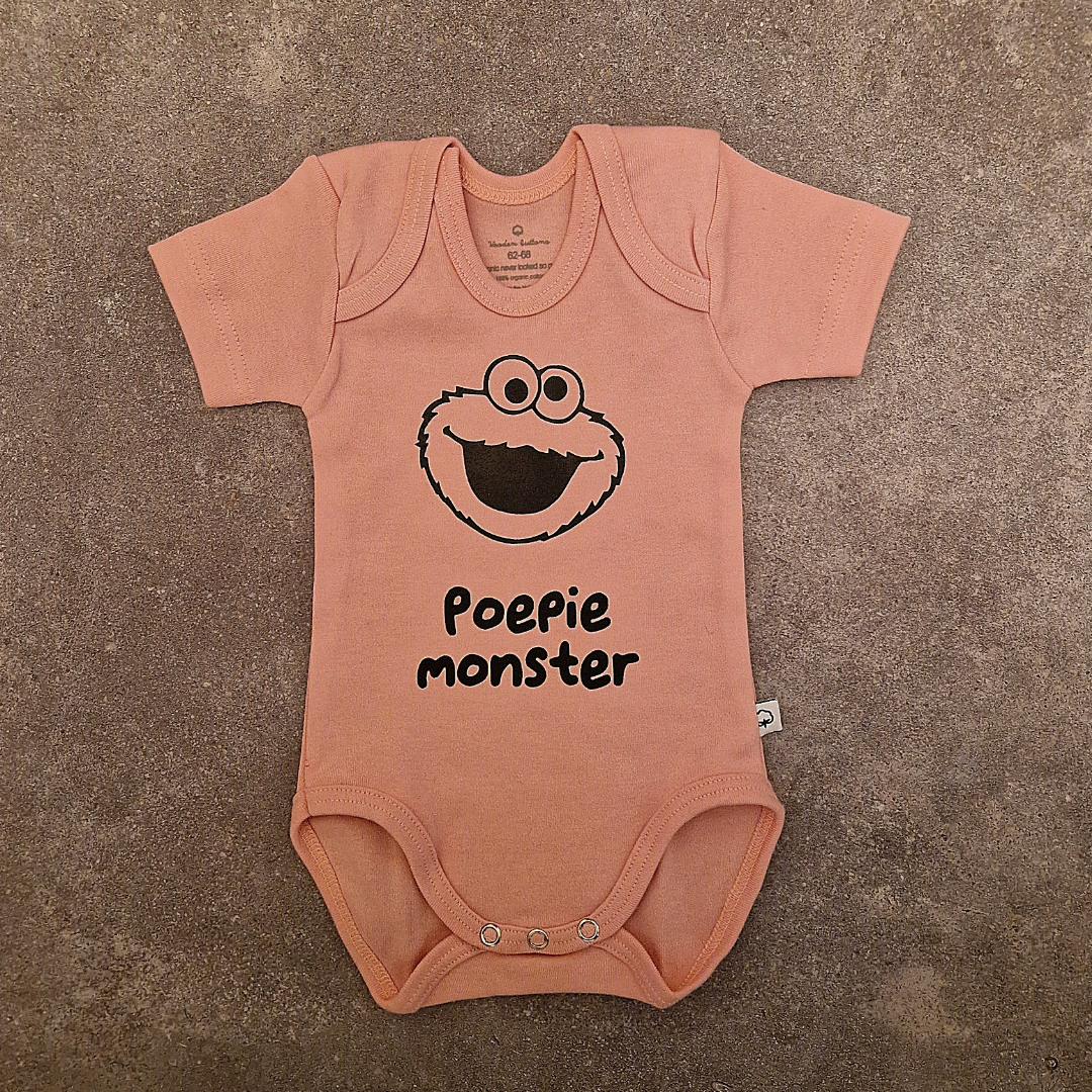 Custom made Romper - Poepie monster